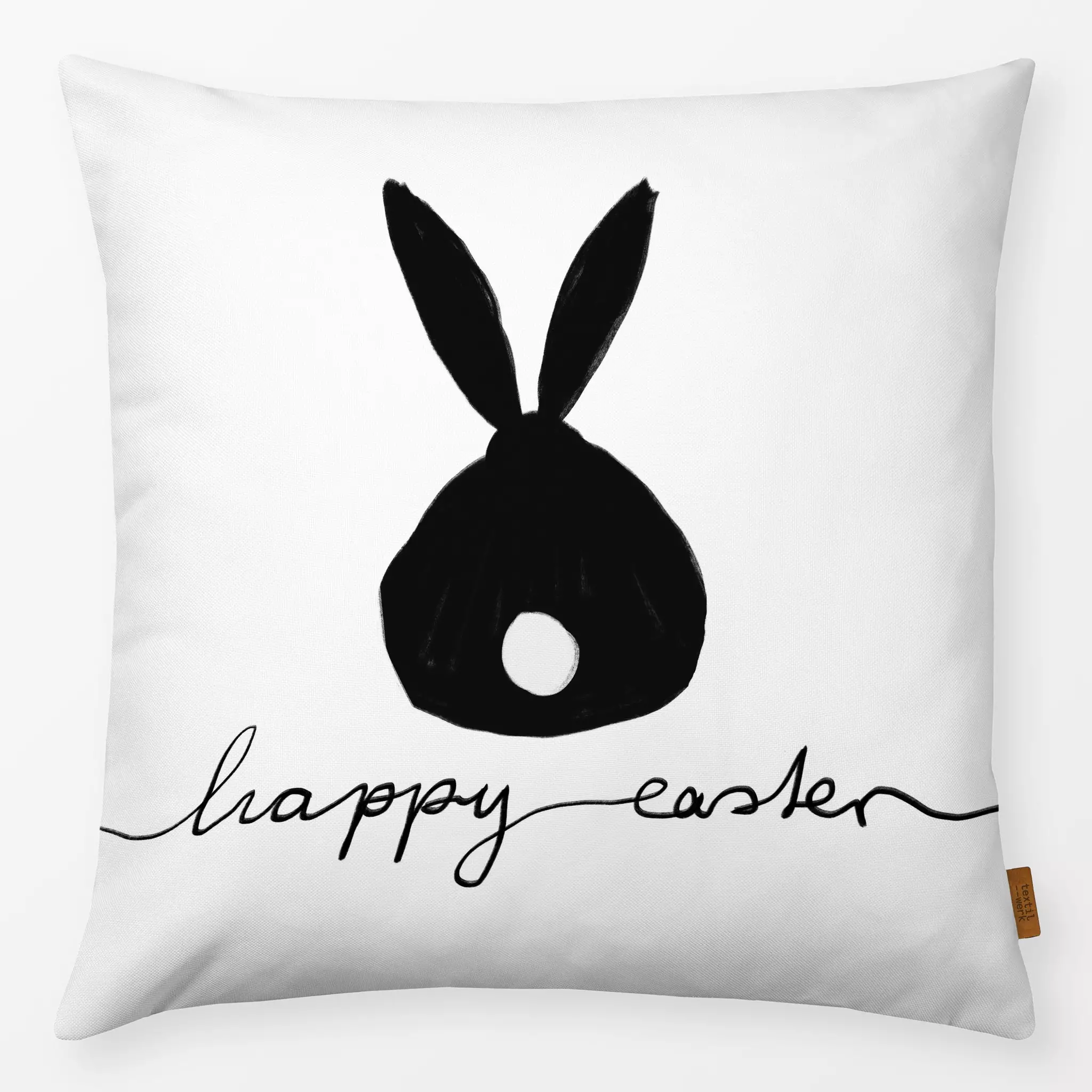 Kissen Kissen Hase Happy Easter Weiß