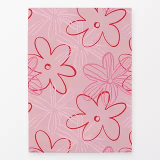 Geschirrtücher Happy Flower Red Pink