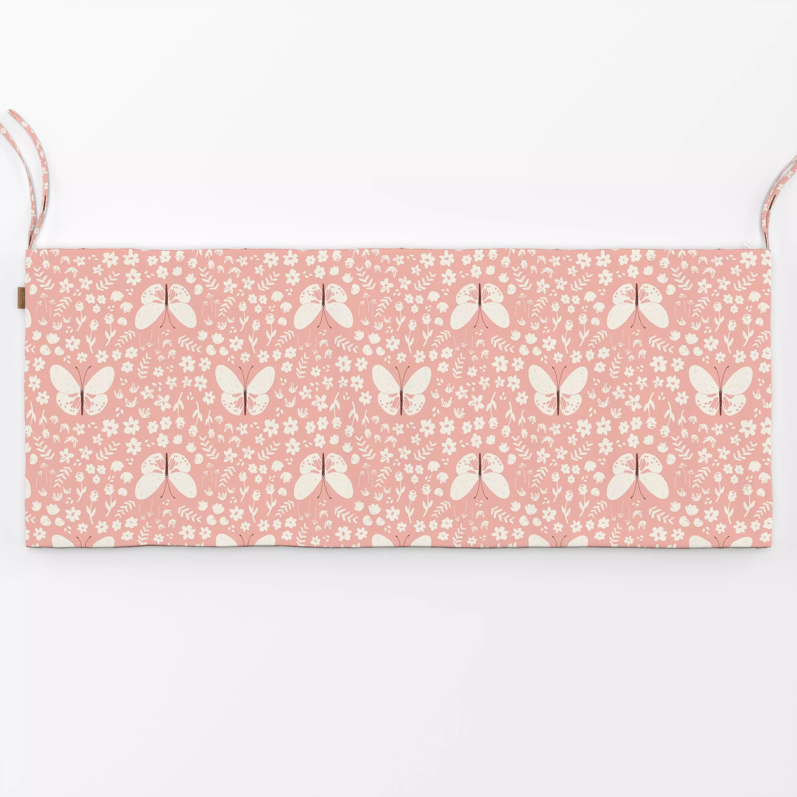 Bankauflage Schmetterling und Blumen rosa - Frühling, Tiere, Symbole & Muster - von „Kathrin Woo"; rosa, Schmetterling, mode...