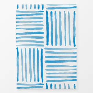 Geschirrtücher blaues Streifenmuster Sommer