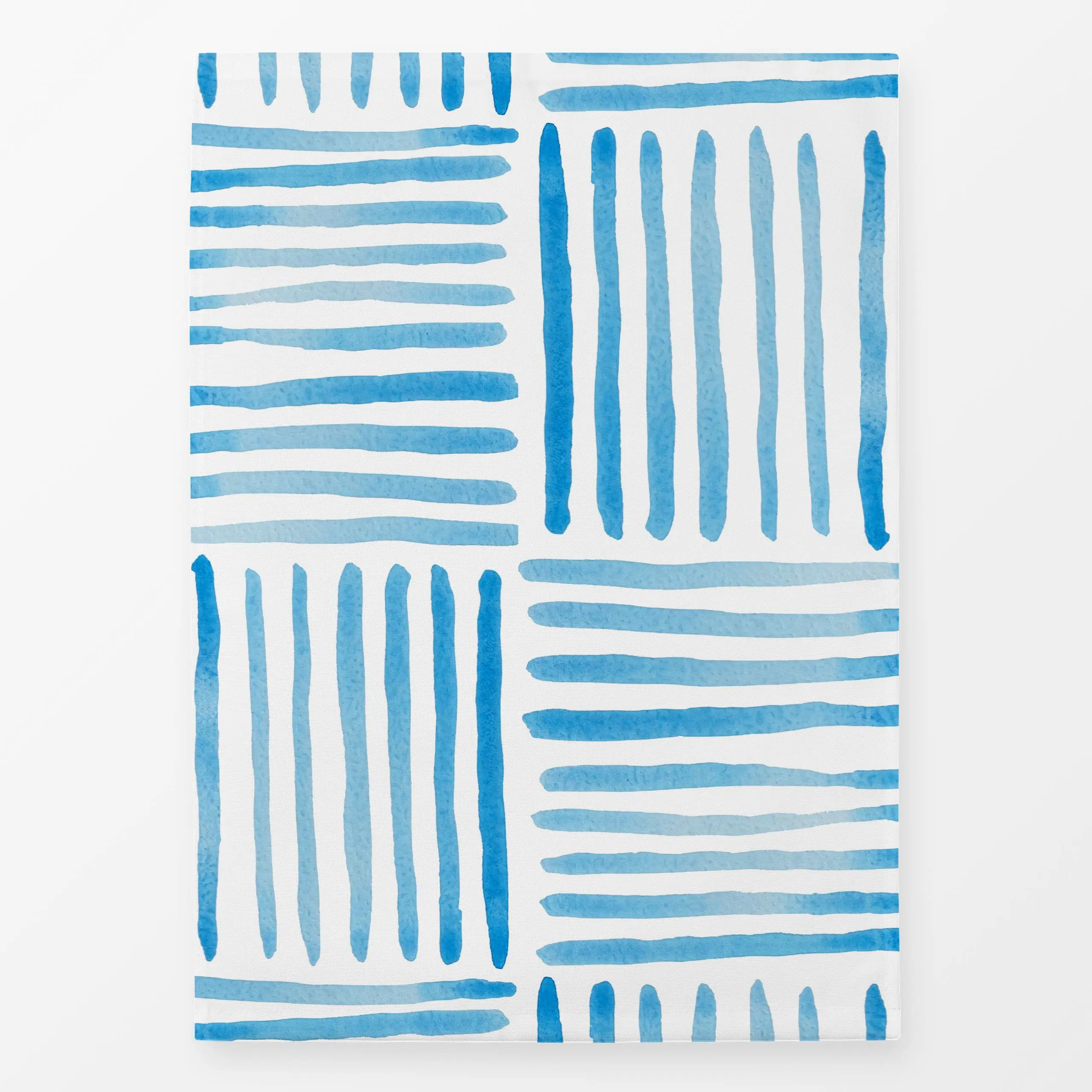 Geschirrtücher blaues Streifenmuster Sommer - Sommer, Symbole & Muster, Retro & Vintage - von „Iris Knabenschuh Textildesign...