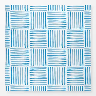 Tischdecke blaues Streifenmuster Sommer