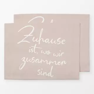 Tischset Zuhause Zusammen