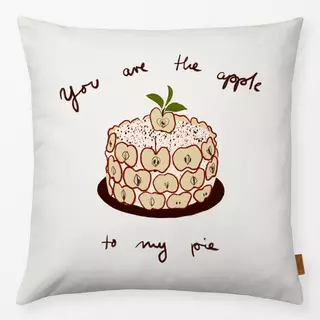 Kissen Apfelkuchen Typo