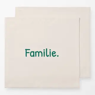 Servietten Familie beige