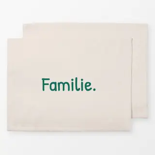 Tischset Familie beige
