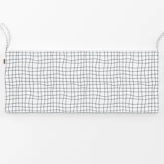 Bankauflage Grid klein schwarz