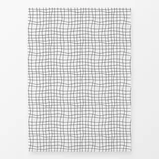 Geschirrtücher Grid klein schwarz