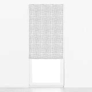 Raffrollo Grid klein schwarz