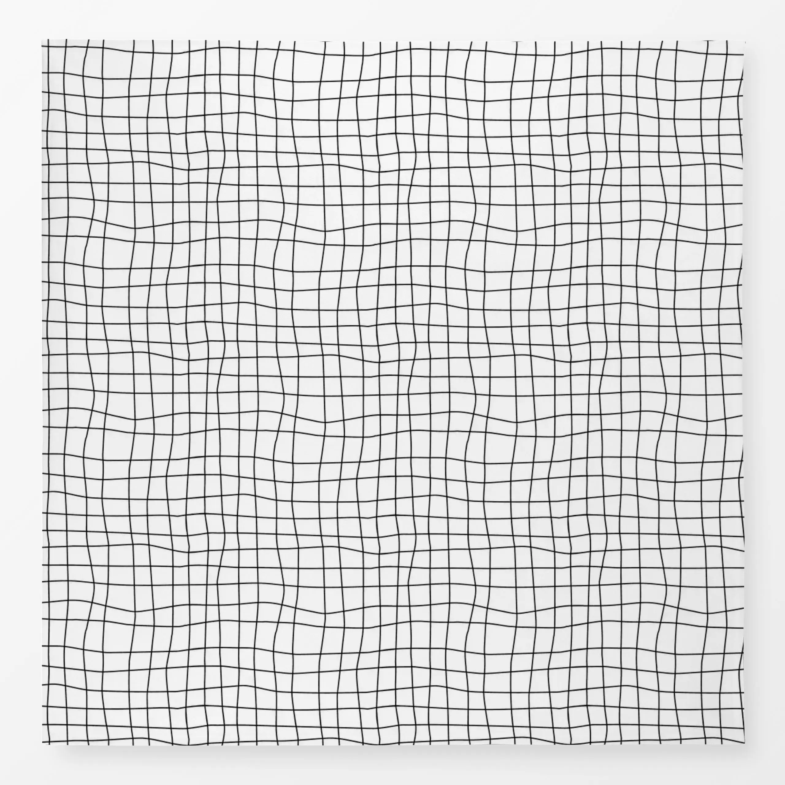 Tischdecke Grid klein schwarz - Symbole & Muster - von „Studio ROSAGRAU"; Muster, Linien, Grafik, wellen, grid, Karo, minima...
