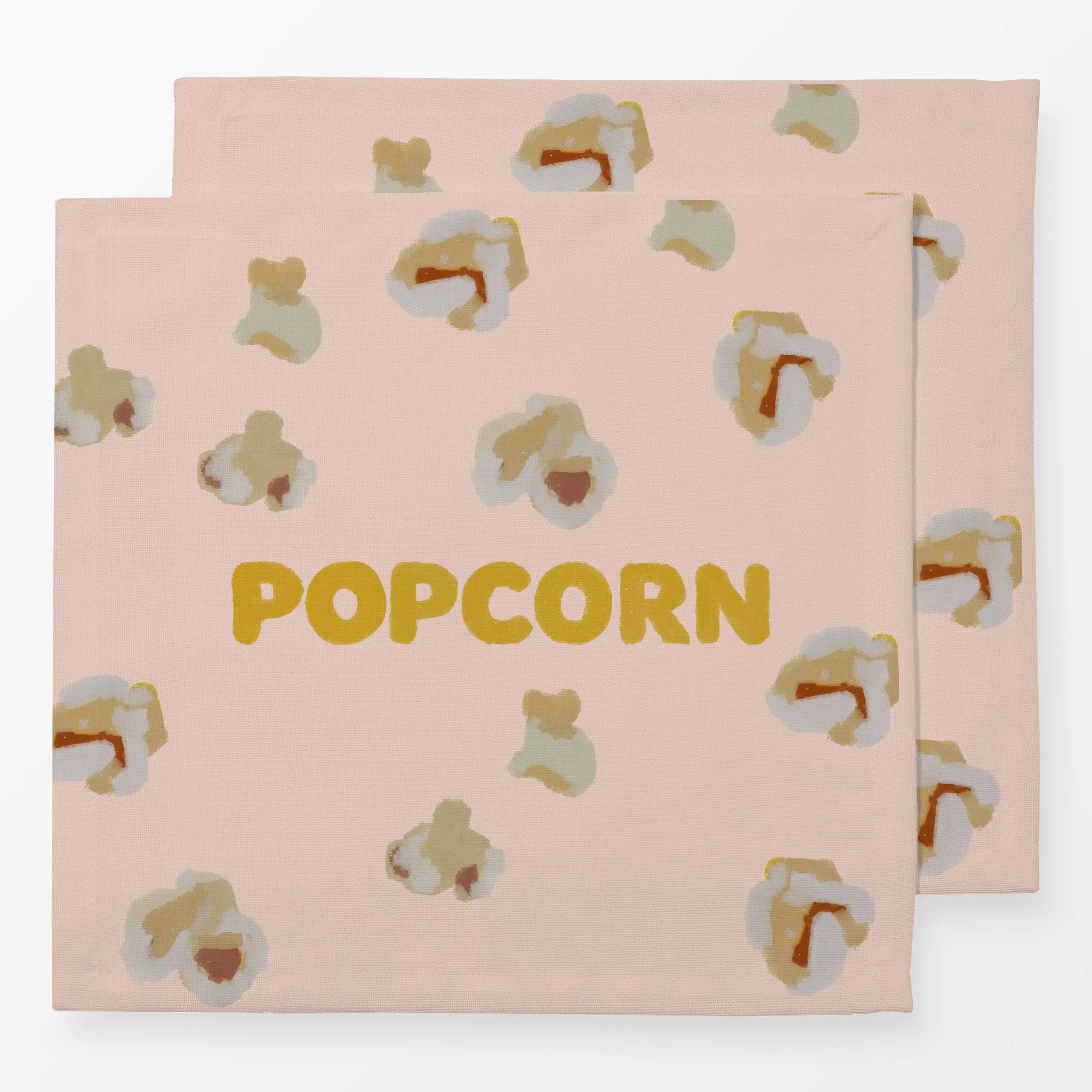 Servietten Popcorn Auf Beige - Sommer, Küche, Essen & Trinken - von „Alisa Knöß"; modern, geschenkidee, kinderzimmerdeko, sc...