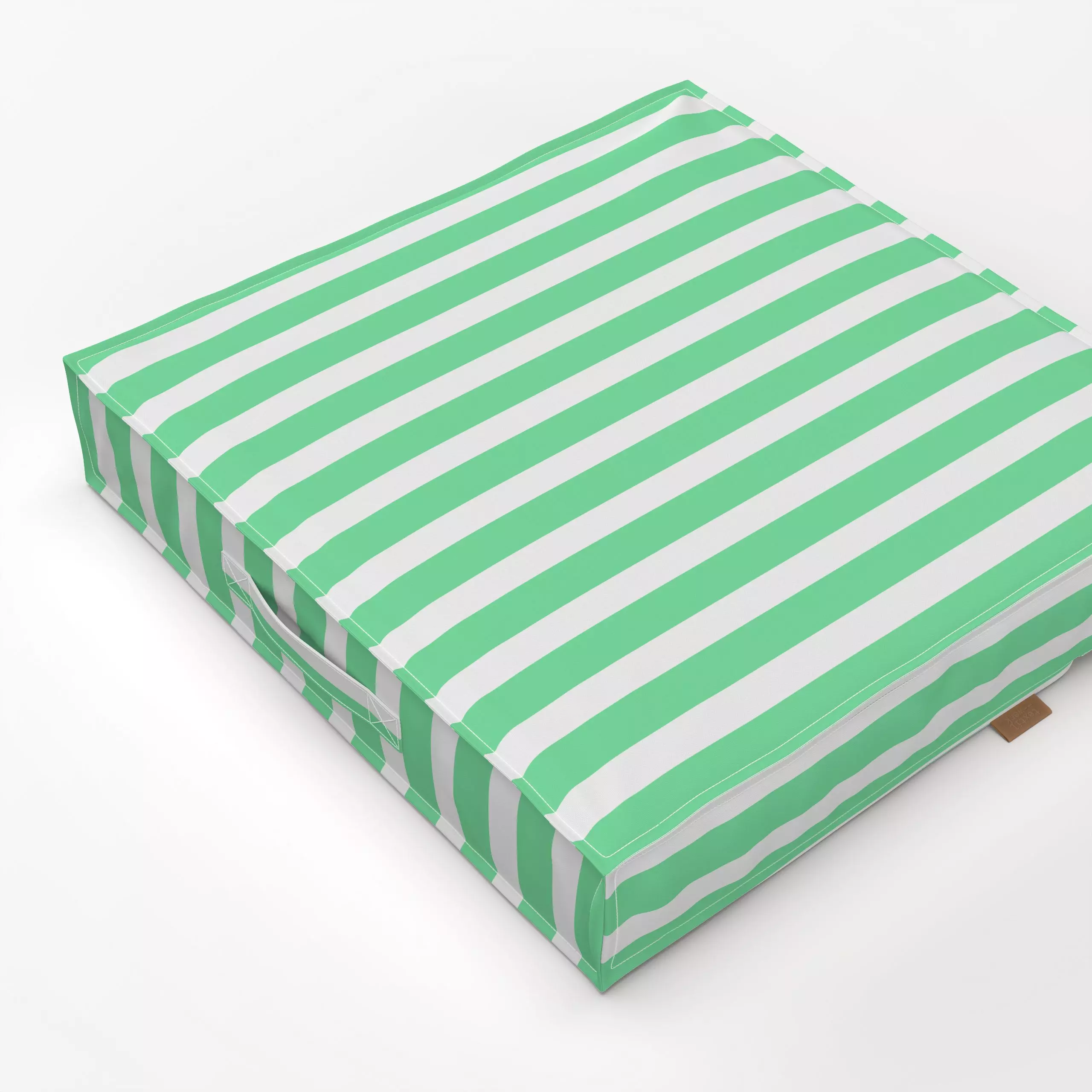 Bodenkissen Bold Stripes lemonade green - Sommer, Symbole & Muster - von „Karen Menzenbach x so.leben.wir"; Linien, Sommer, ...