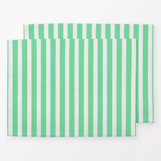 Tischset Bold Stripes lemonade green