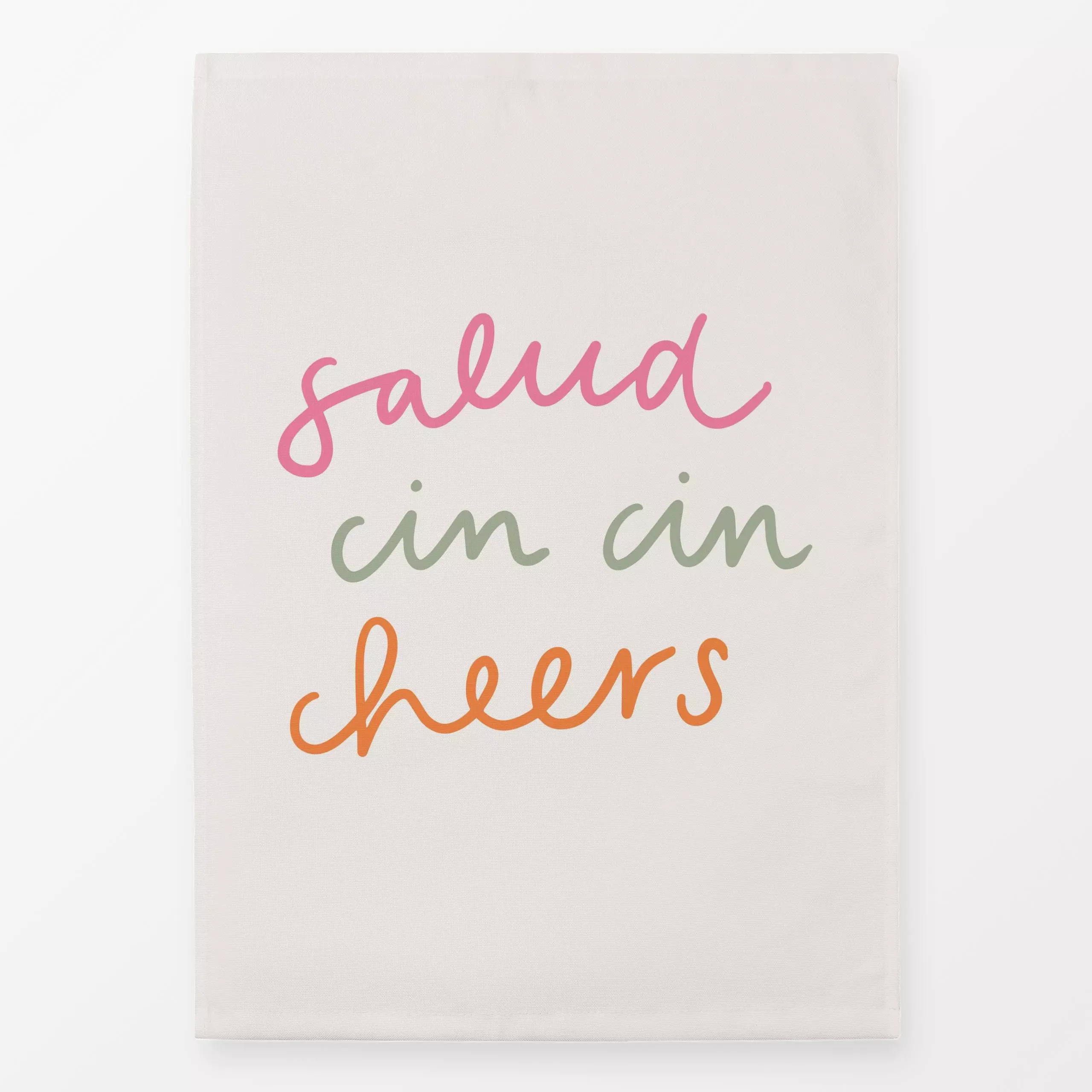 Geschirrtücher Cin Cin - Sprüche & Schriftzüge, Anlässe - von „Kruth Design"; Geburtstag, Hochzeit, Geschenk, geschenkidee, ...