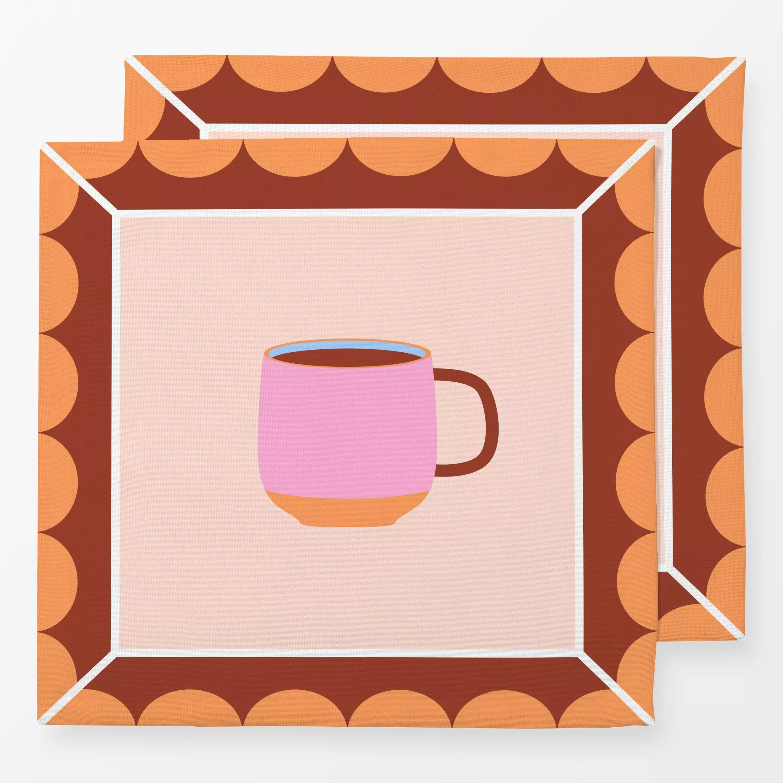 Servietten Cutie Cup Pink - Herbst, Sprüche & Schriftzüge, Küche, Essen & Trinken - von „Jana Moßmann"; Teetasse, Tasse, Kaf...