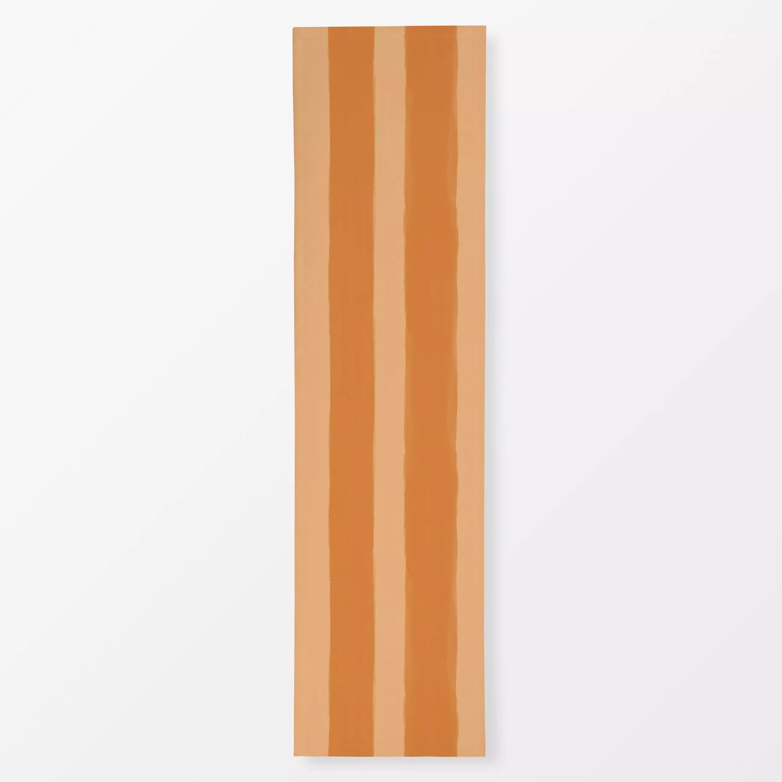 Tischläufer Creamsicle Stripes - Sommer, Symbole & Muster - von „KunstbyStephie"; boho, Retro, Orange, vintage, mediterran, ...