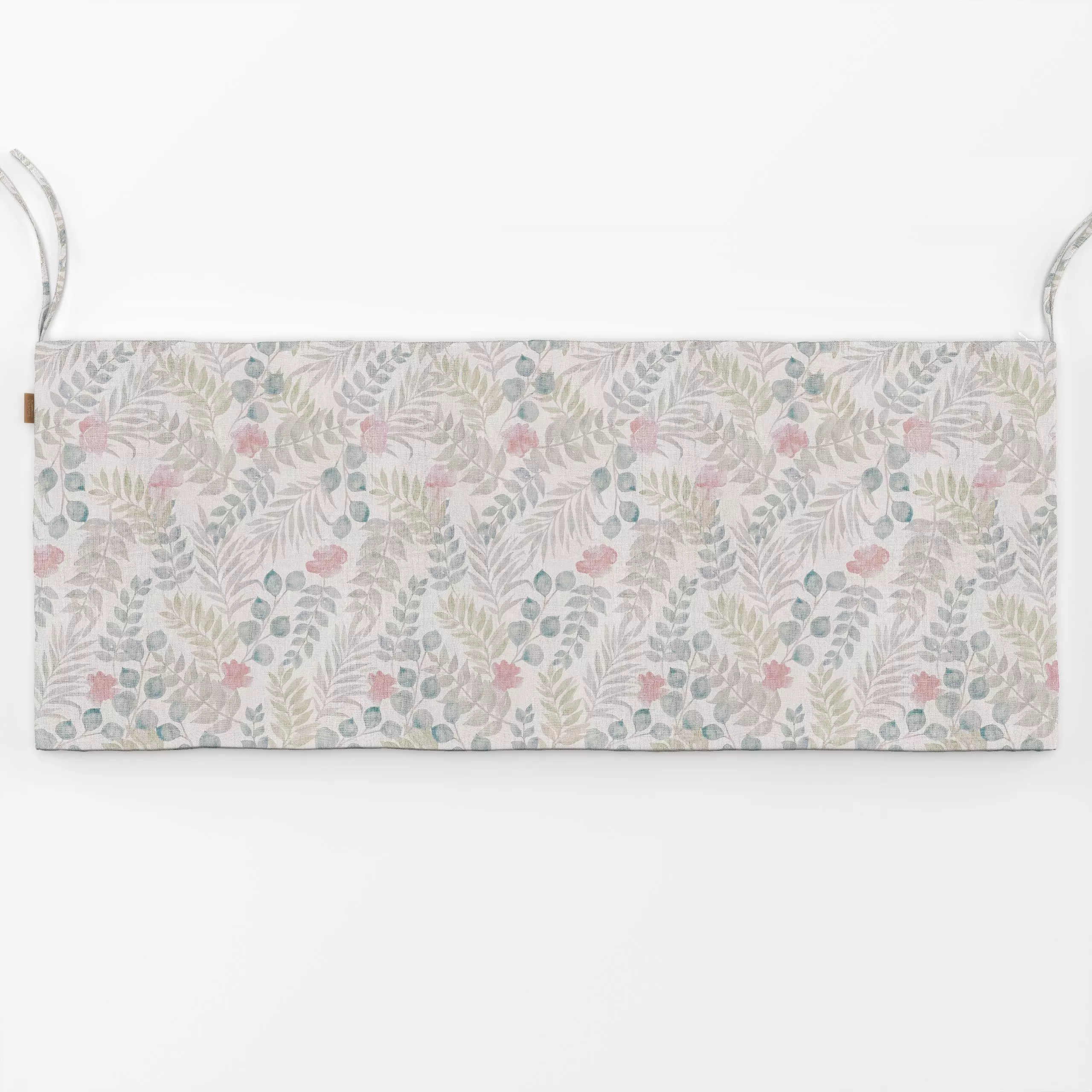 Bankauflage Beige rosa Aquarell Blumen - Blumen & Florales, Pflanzen & Botanik - von „Bloomery Decor"; Muster, Trockenblumen...