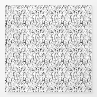 Tischdecke Gräser schwarzweiß