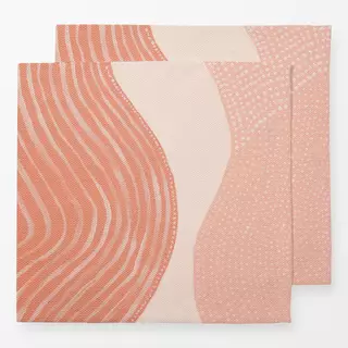 Servietten Pastel pink lines dots
