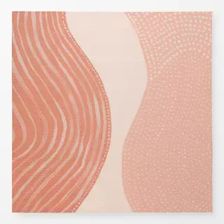 Tischdecke Pastel pink lines dots