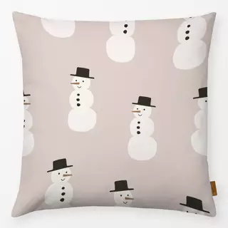 Kissen Snowman light brown