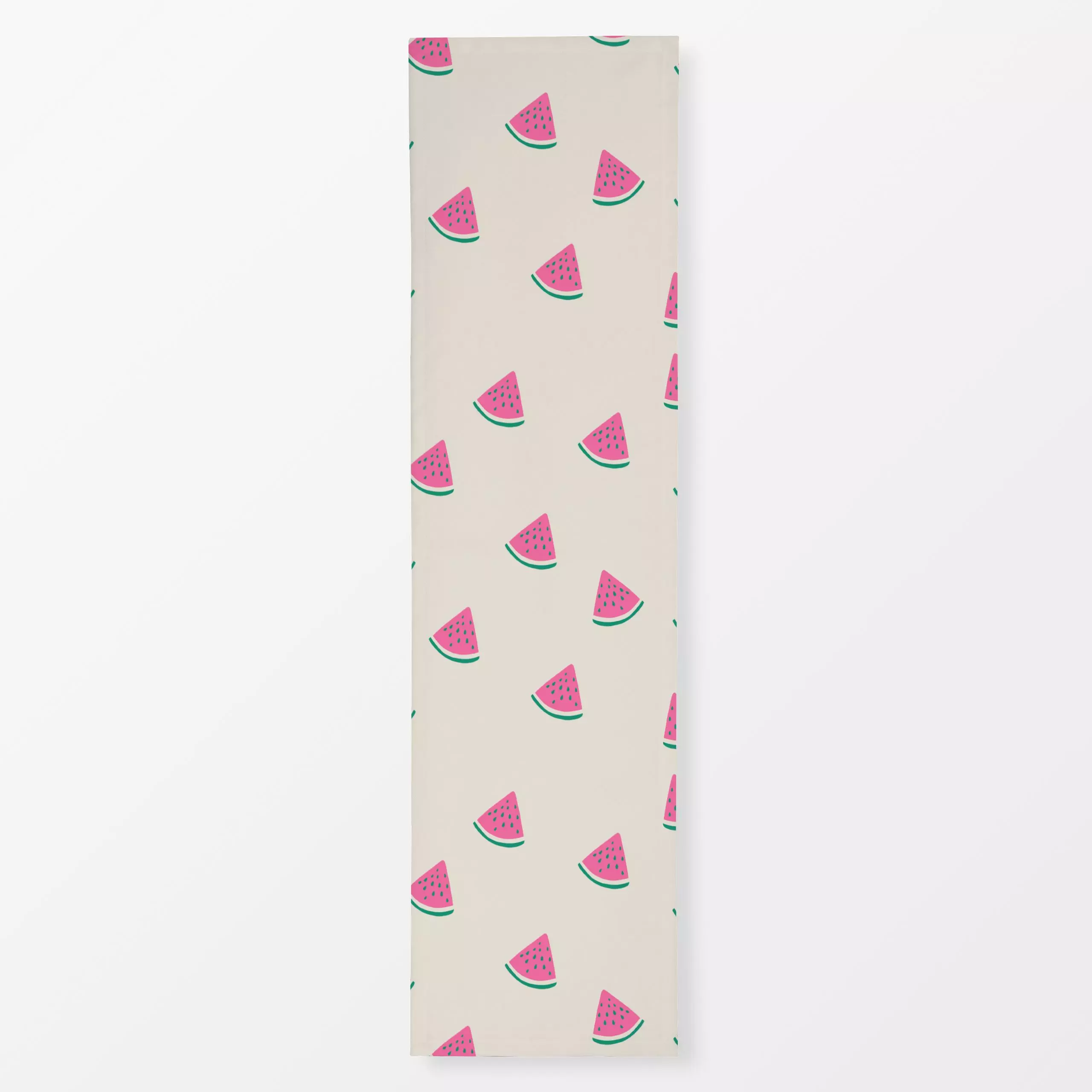 Tischläufer Watermelon Pattern - Sommer, Symbole & Muster, Früchte - von „textilwerk"; Illustration, Sommer, trend, pink, bu...