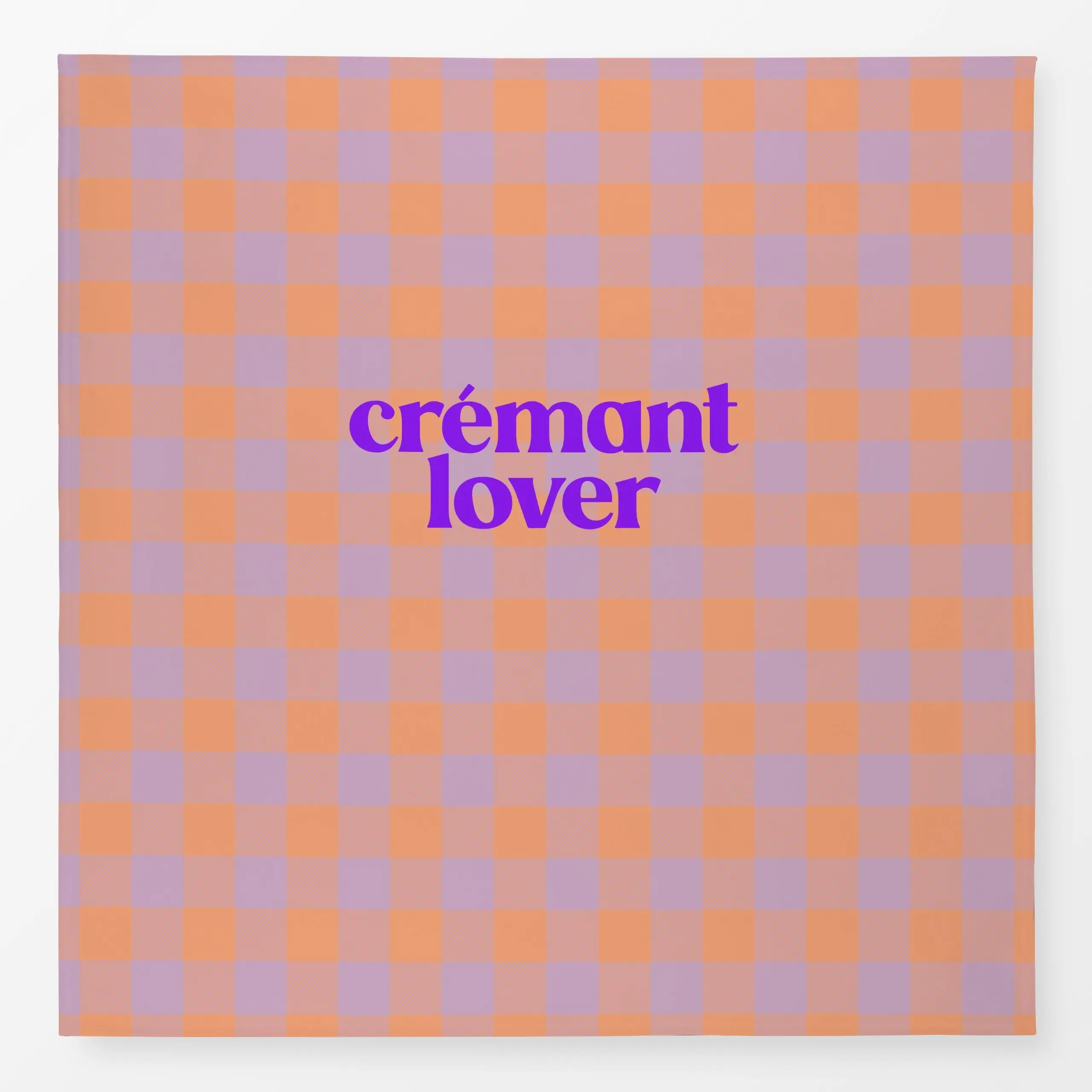 Tischdecke Gingham Crémant Lover Soft, Spruch, Essen & Trinken, von Studio ROSAGRAU