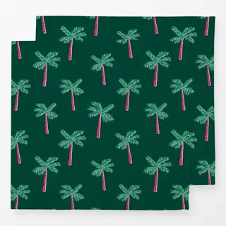 Servietten Exotic Palmtree Garden green