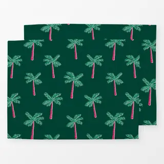 Tischset Exotic Palmtree Garden green