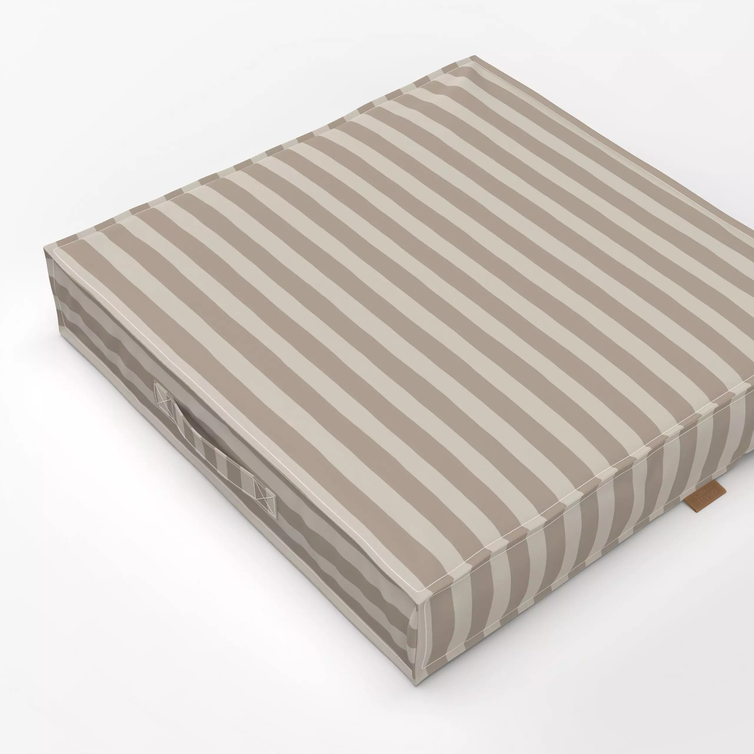Bodenkissen Streifen Creme Beige - Symbole & Muster - von „Studio Kesse"; Linien, Streifen, Hygge, Cozy, landhaus, Herbstdek...
