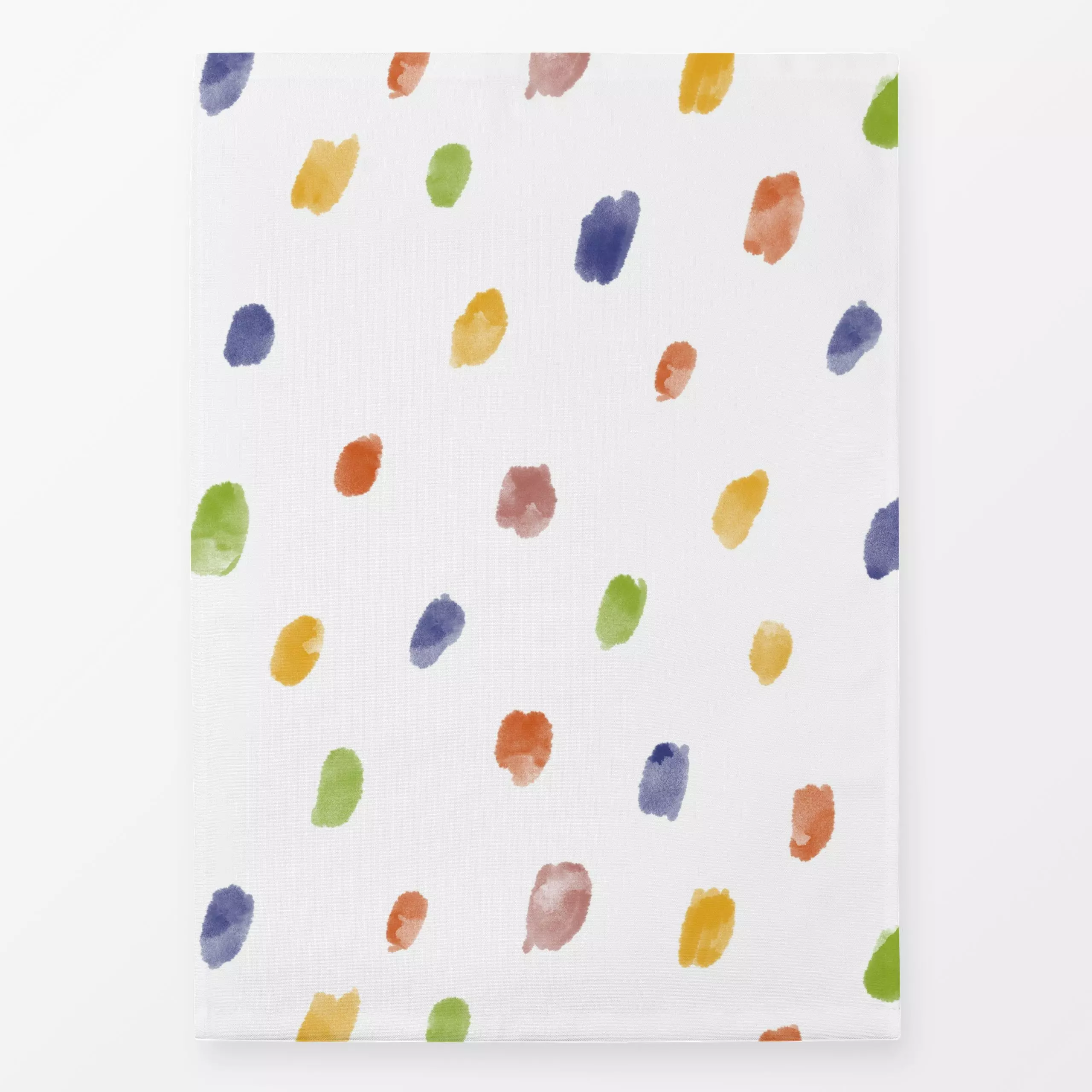 Geschirrtücher Frühlingstupfer - Frühling - von „Paulina Rauh"; Aquarell, Illustration, Punkte, bunt, frisch, Tupfen, Fruehl...