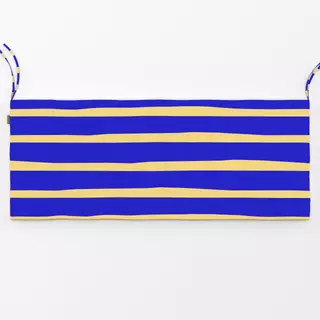 Bankauflage Bold stripes blue yellow