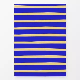 Geschirrtuch Bold stripes blue yellow