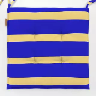 Sitzkissen Bold stripes blue yellow