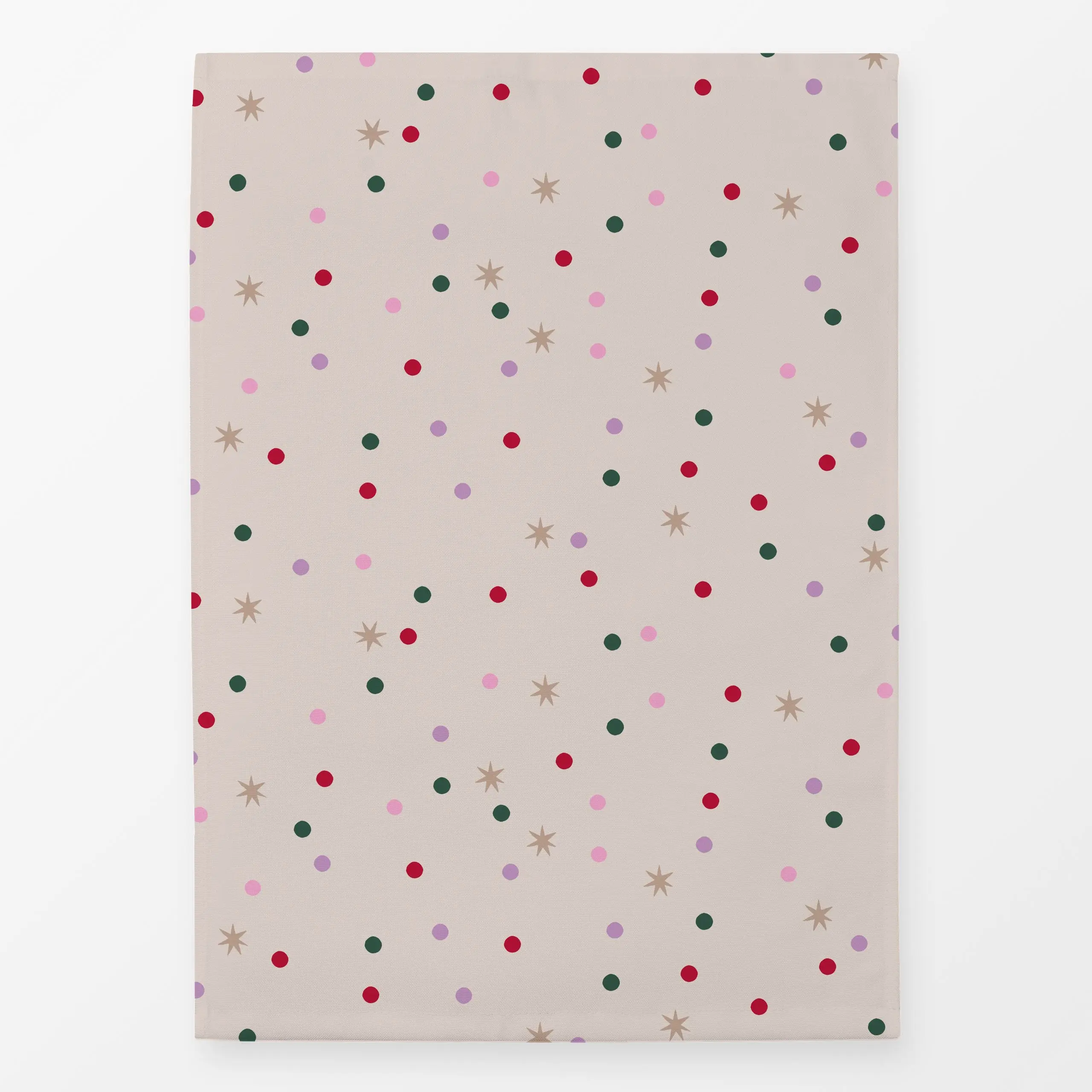 Geschirrtücher Punkte Sterne bunt - Weihnachten, Winter, Symbole & Muster - von „Studio Kesse"