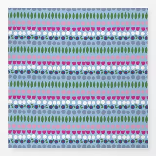 Tischdecke Pattern Fleur hellblau