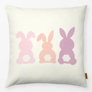 Kissen Hasen Pink Lila Pastell