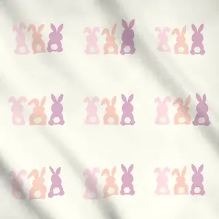 Meterware Hasen Pink Lila Pastell