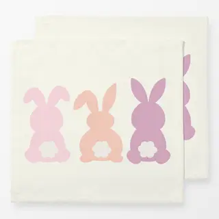 Servietten Hasen Pink Lila Pastell
