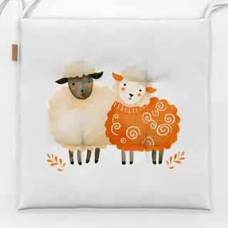 Sitzkissen Winterwolle und Schafgeplauder