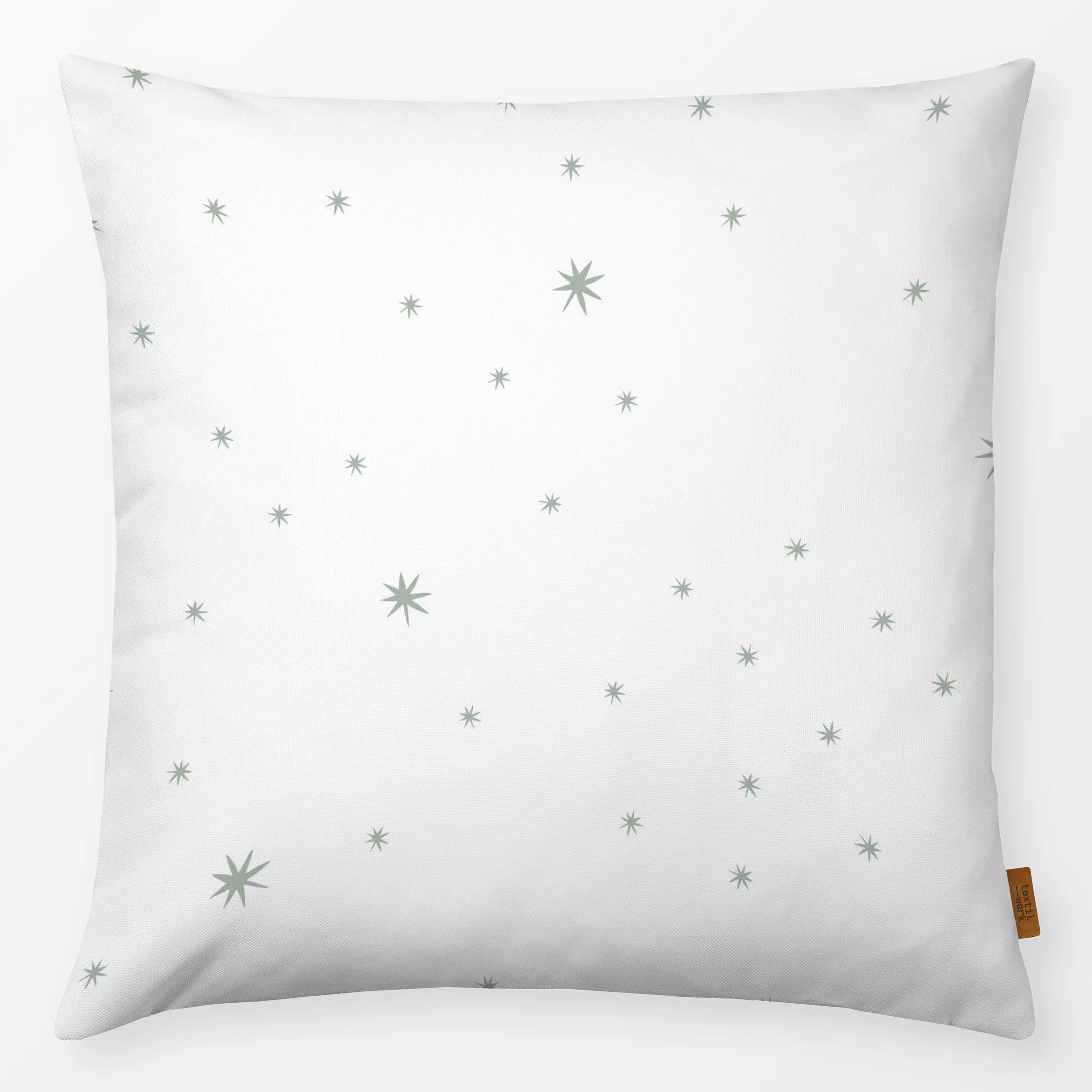 Kissen kleine Sterne Muster weiss - Kinderzimmer & Motive für Kinder, Weihnachten - von „Heyduda"; Muster, Kinder, kleingemu...