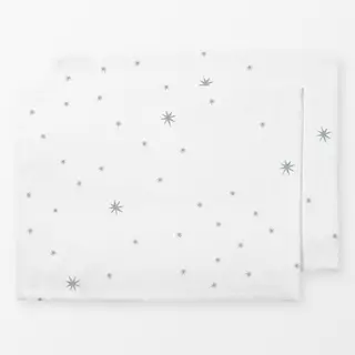 Tischset kleine Sterne Muster weiss