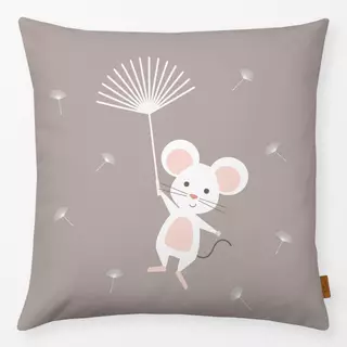 Kissen Maus mit Pusteblumen