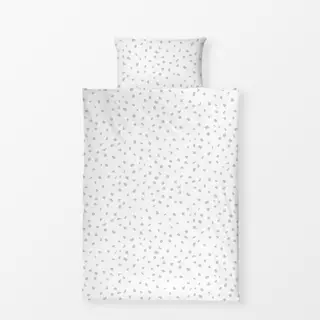 Bettwäsche Konfetti Punkte 5 Grau