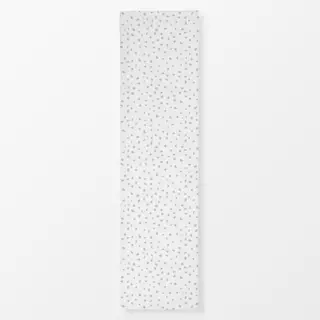 Tischläufer Konfetti Punkte 5 Grau