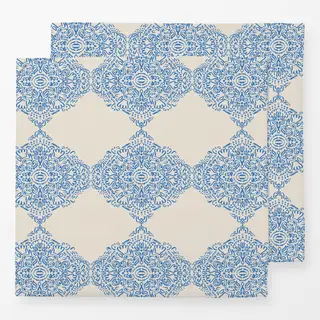 Servietten Ornament blue