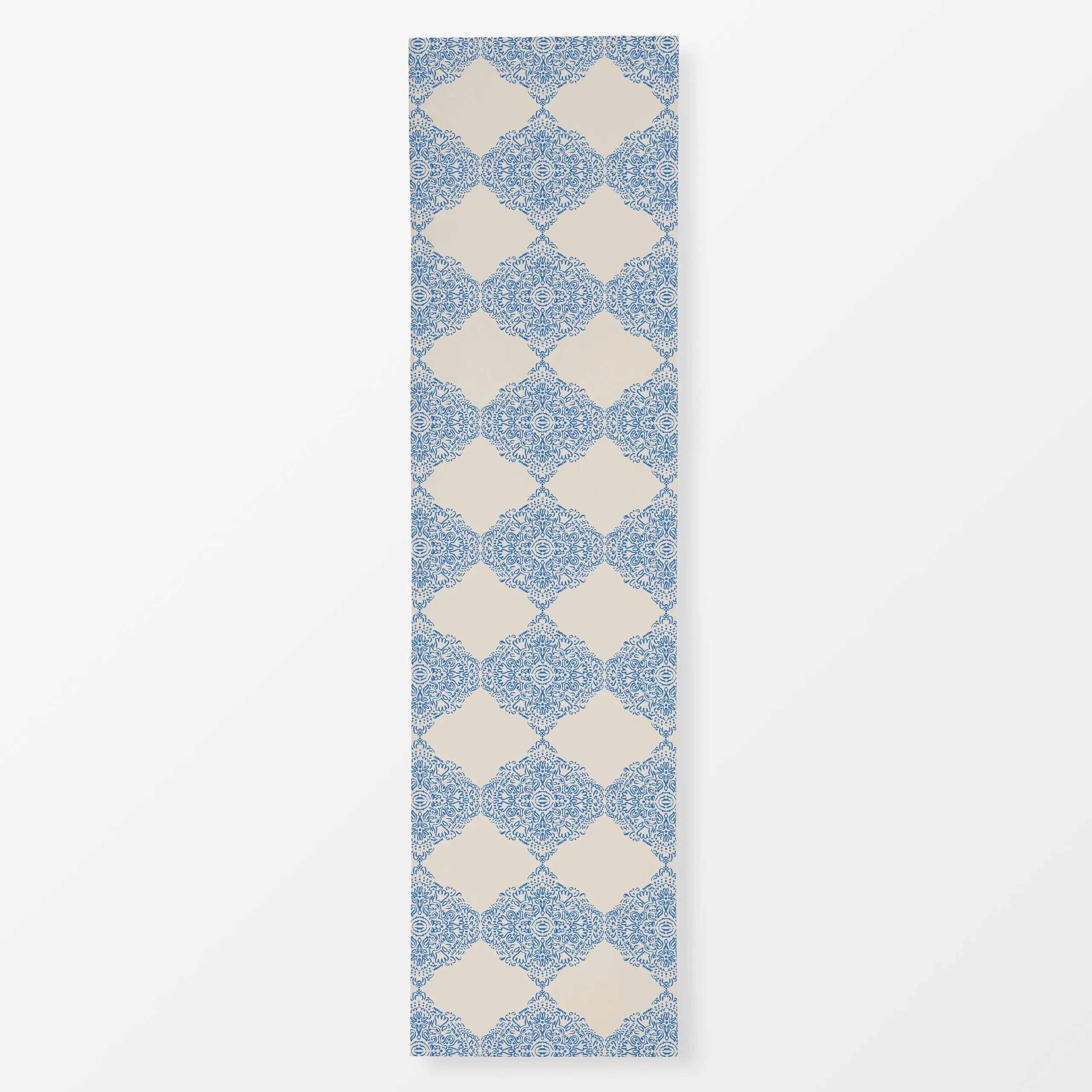 Tischläufer Ornament blue - Sommer, Symbole & Muster, Retro & Vintage - von „Patries Elisabeth"; boho, mediterran, Ornament,...