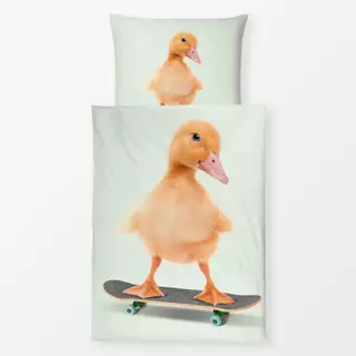 Bettwäsche Skateboarding Duck