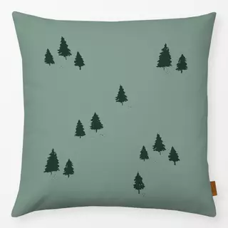 Kissen Wintertrees granite green