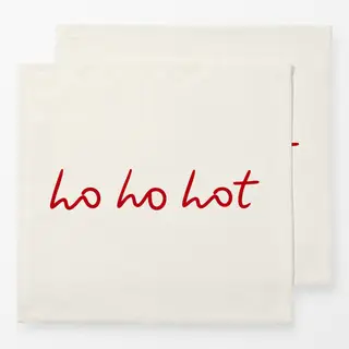 Servietten Ho Ho Hot red